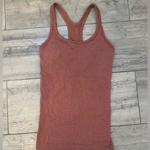 Lululemon pink ebb to street tank size 2